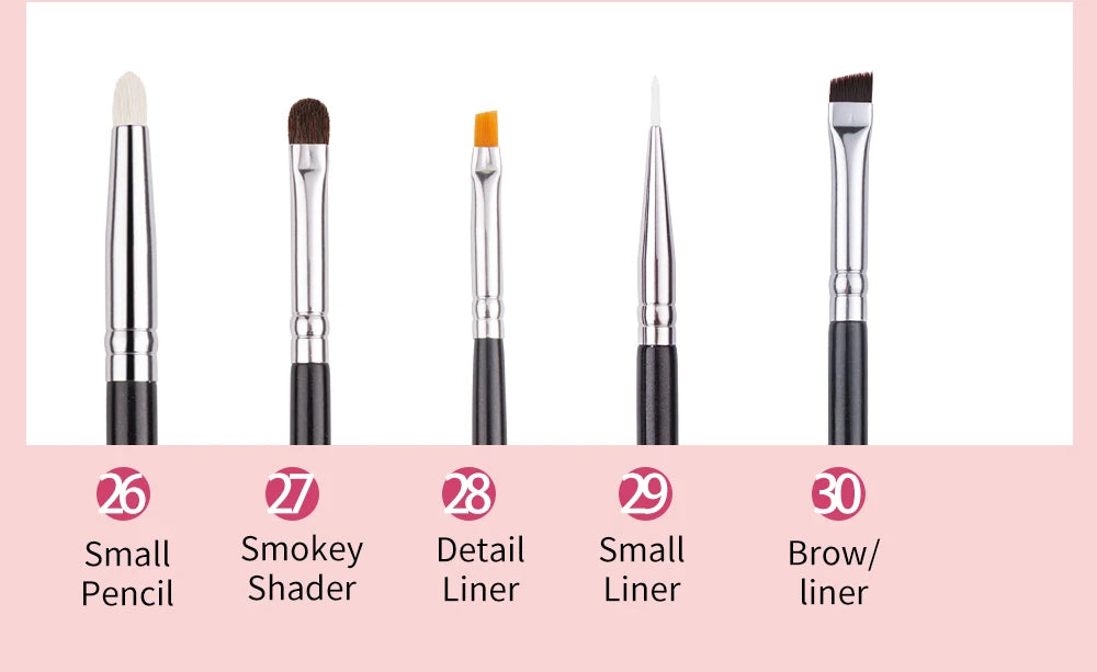 BEILI Professional Goat Hair Makeup Brush Set