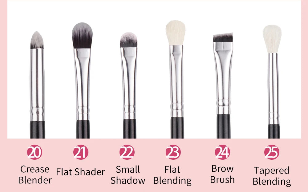 BEILI Professional Goat Hair Makeup Brush Set