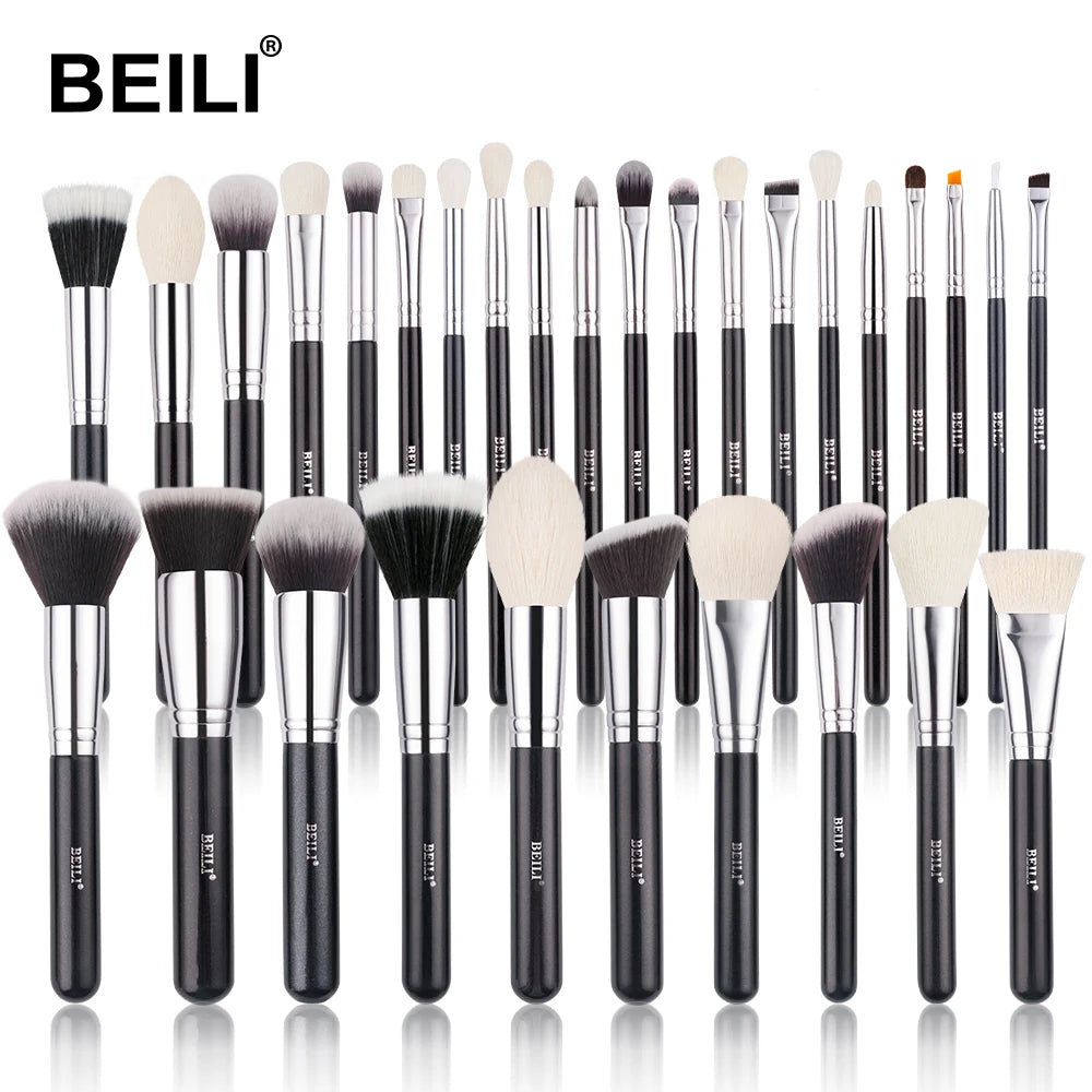 BEILI Professional Goat Hair Makeup Brush Set