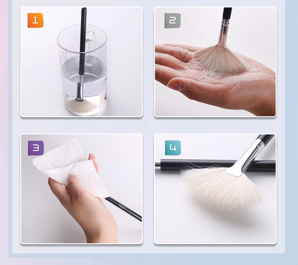 BEILI Professional Goat Hair Makeup Brush Set
