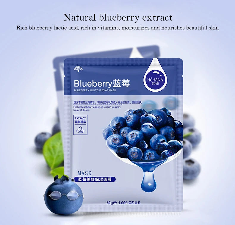 Korean Fruit Face Mask Sheet 30pcs