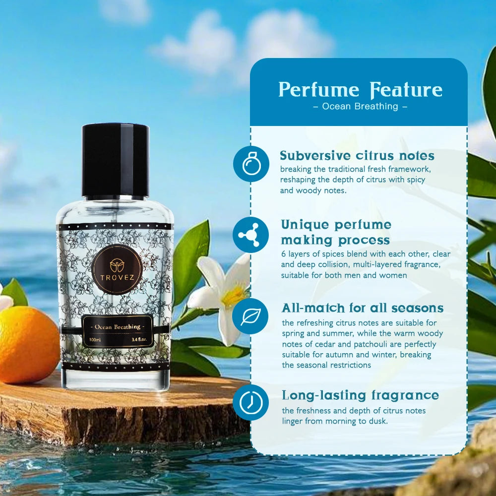 TROVEZ Ocean Citrus Unisex Perfume 100ml