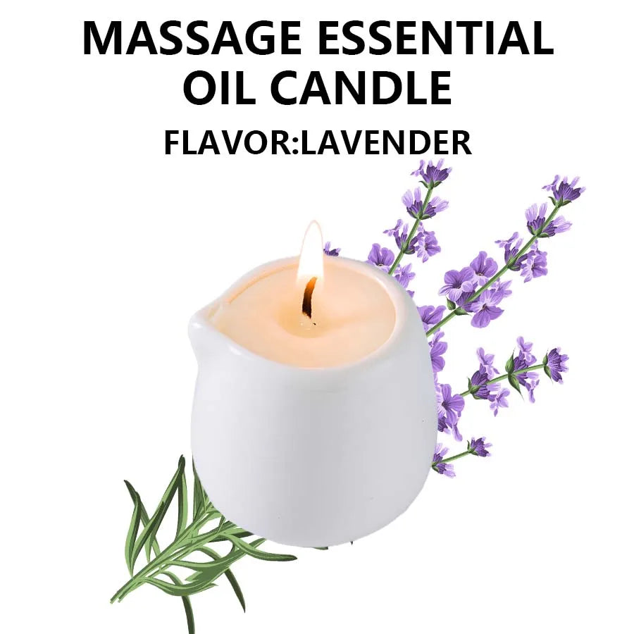 Luxury Aromatherapy Massage Oil Candle
