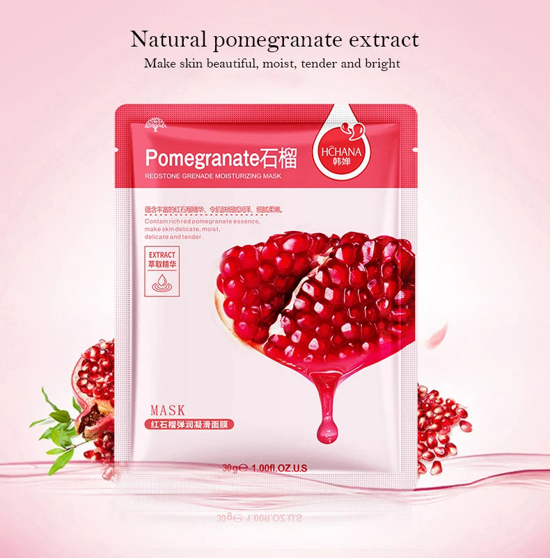 Korean Fruit Face Mask Sheet 30pcs
