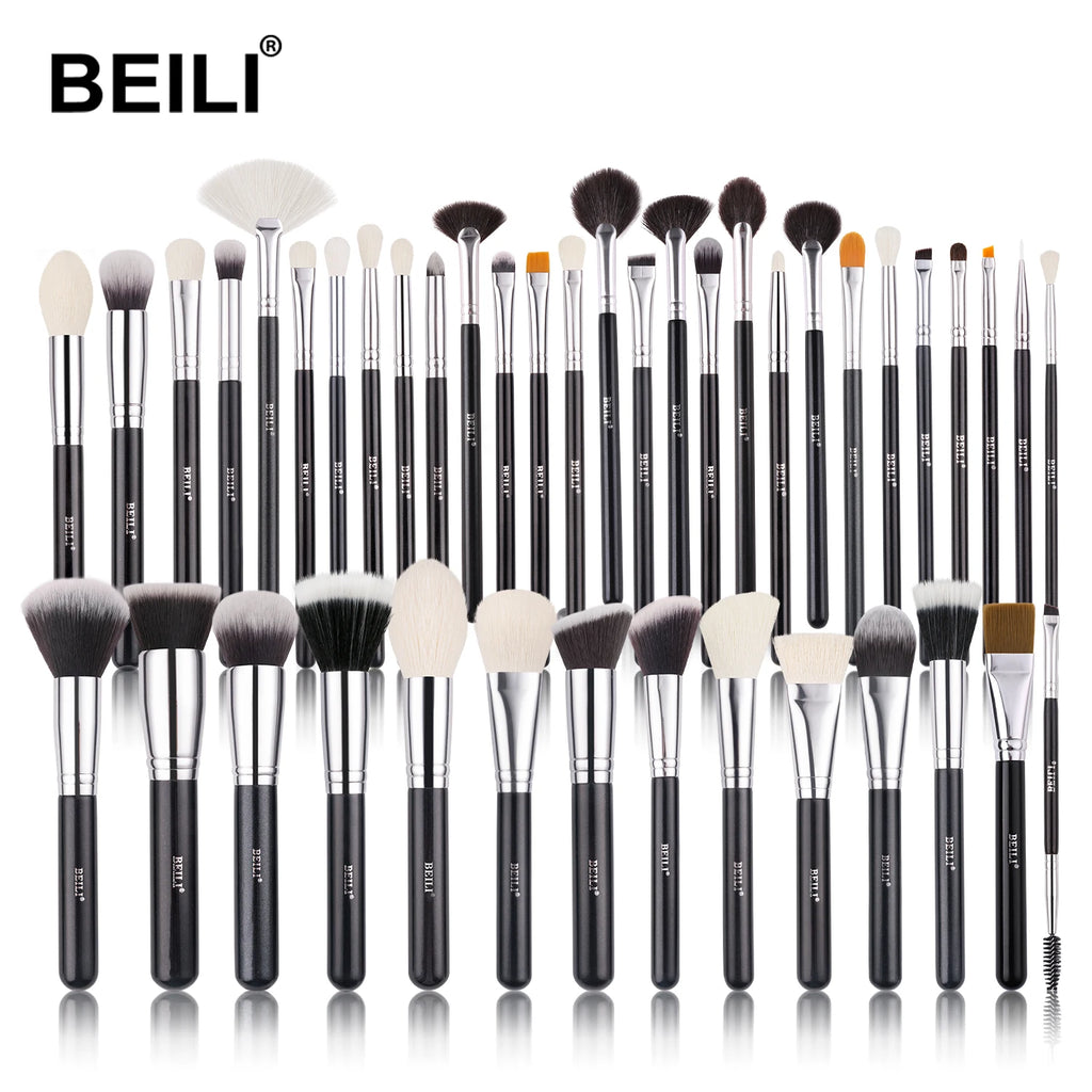 BEILI Professional Goat Hair Makeup Brush Set