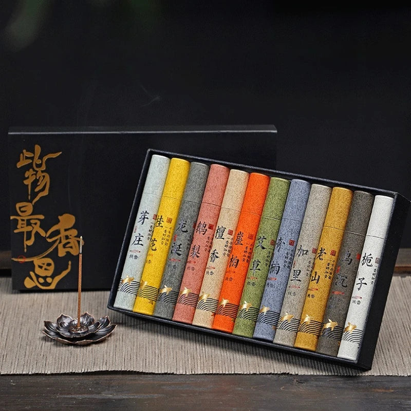 Natural Incense Sticks Box – 12 Scents