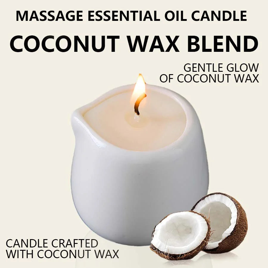 Luxury Aromatherapy Massage Oil Candle