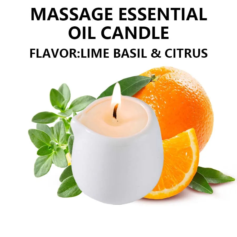 Luxury Aromatherapy Massage Oil Candle