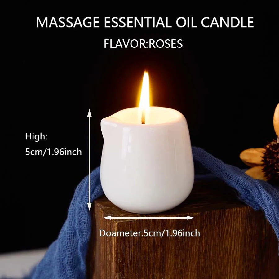 Luxury Aromatherapy Massage Oil Candle