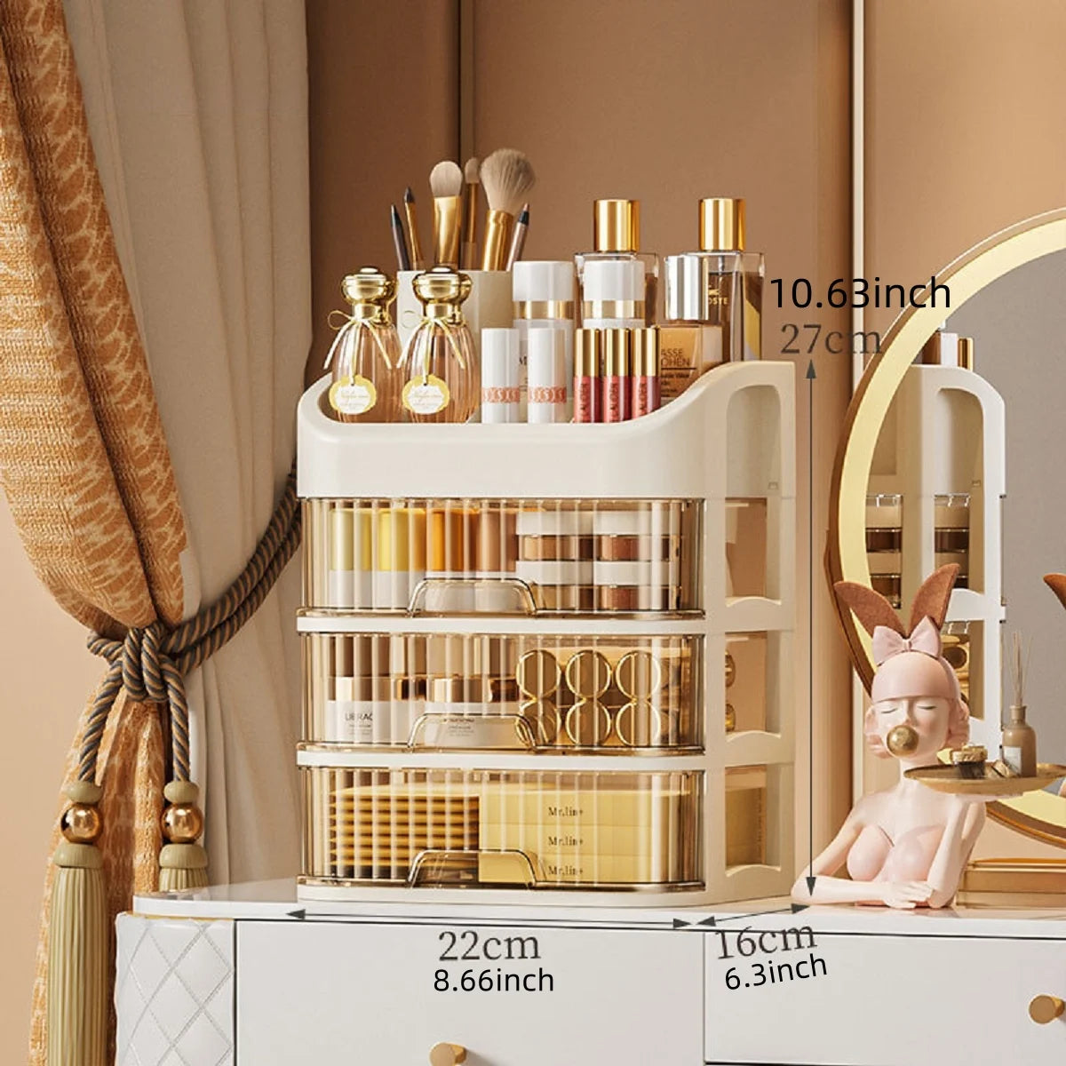 Multi-Layer Makeup & Cosmetics Storage Box