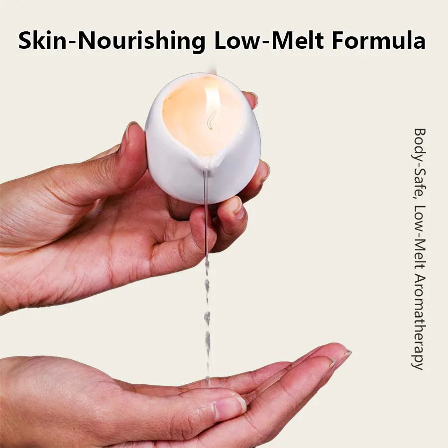 Luxury Aromatherapy Massage Oil Candle