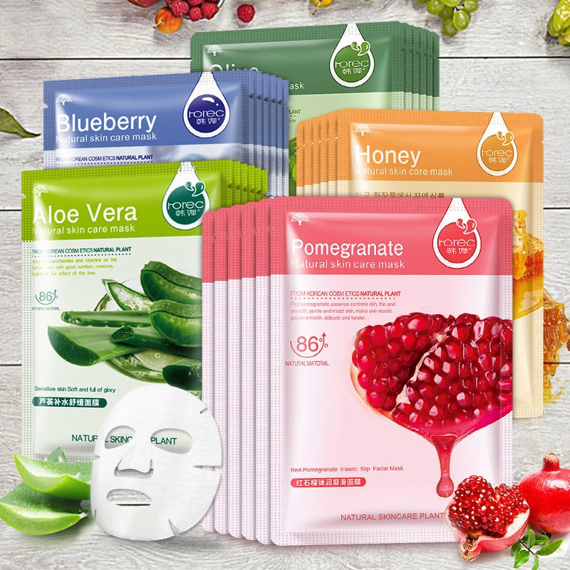 Korean Fruit Face Mask Sheet 30pcs