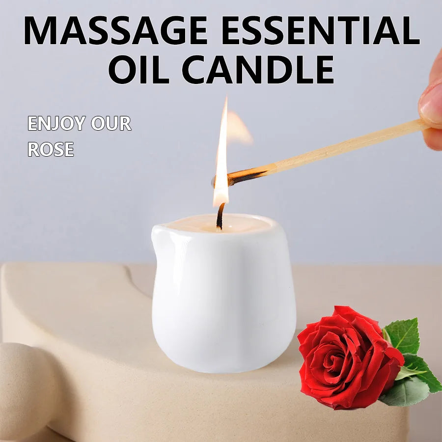 Luxury Aromatherapy Massage Oil Candle