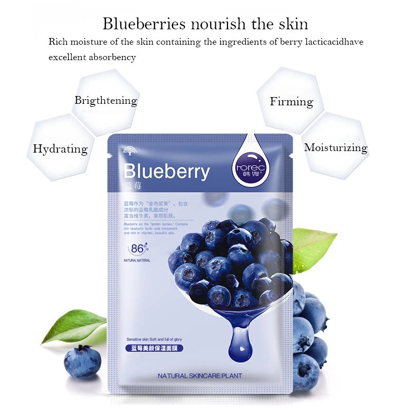 Korean Fruit Face Mask Sheet 30pcs