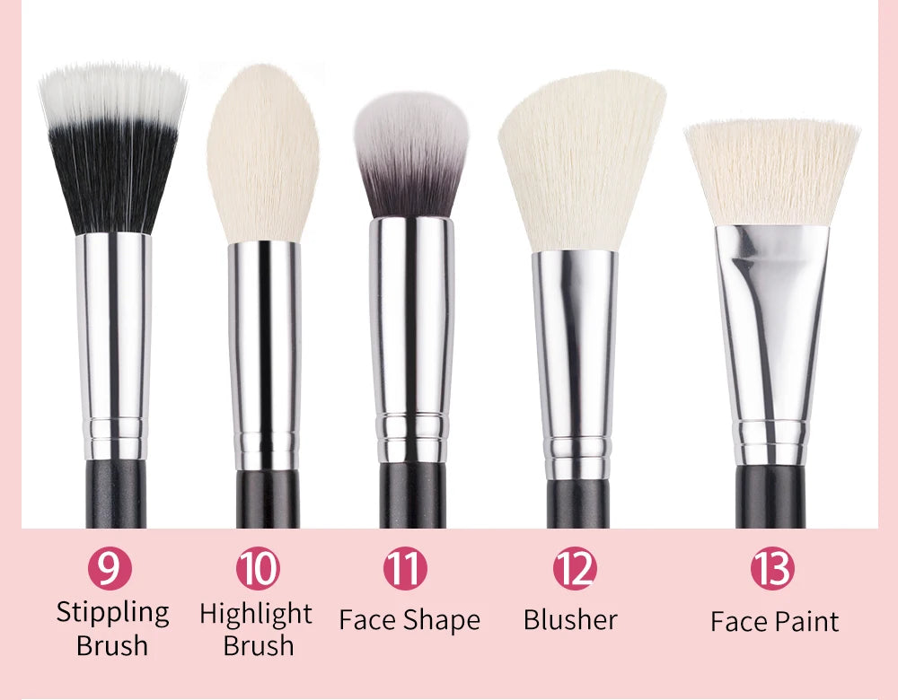 BEILI Professional Goat Hair Makeup Brush Set