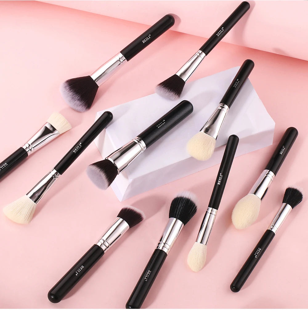 BEILI Professional Goat Hair Makeup Brush Set