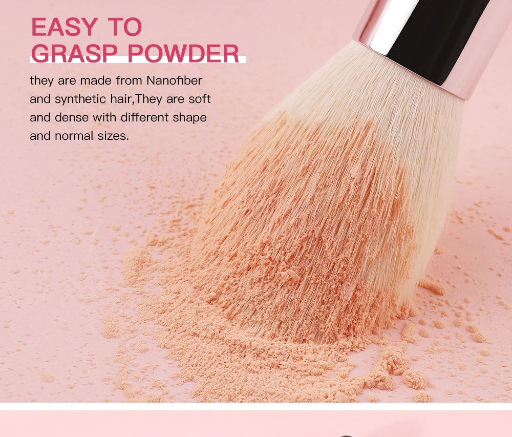 BEILI Professional Goat Hair Makeup Brush Set
